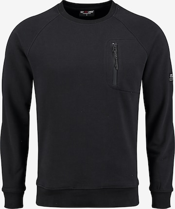 Key LargoSweater majica 'KLFinal' - crna boja: prednji dio