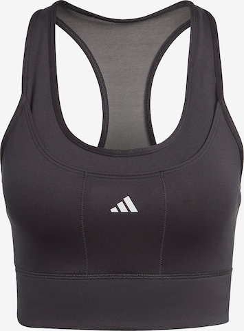 ADIDAS PERFORMANCE Bustier Sport bh in Zwart: voorkant