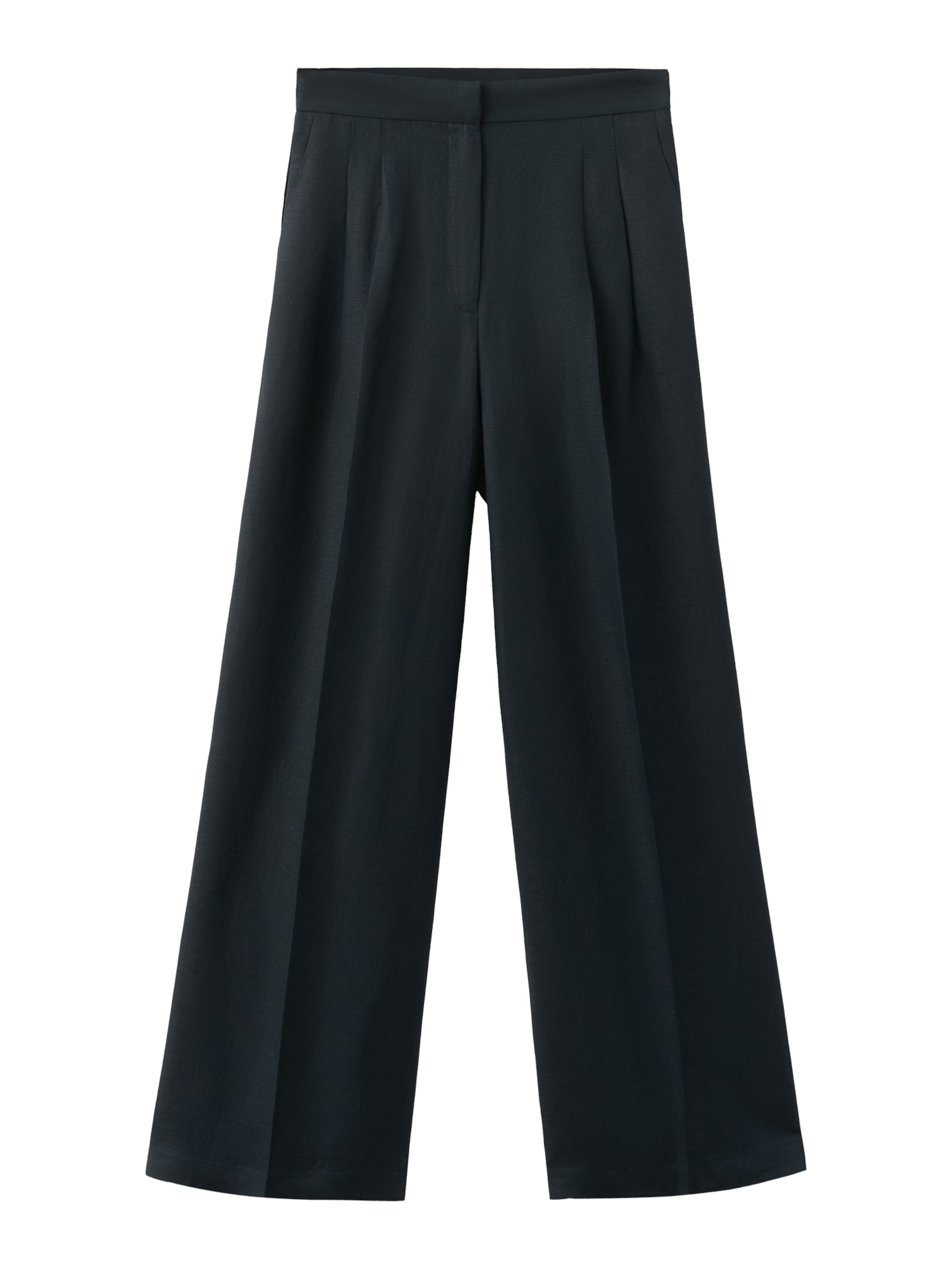 Wide leg Pantaloni con pieghe 'LBOLGA' di MANGO in blu: frontale
