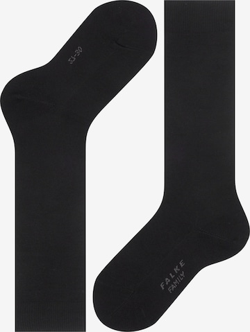 FALKE Socks 'Family' in Black: front