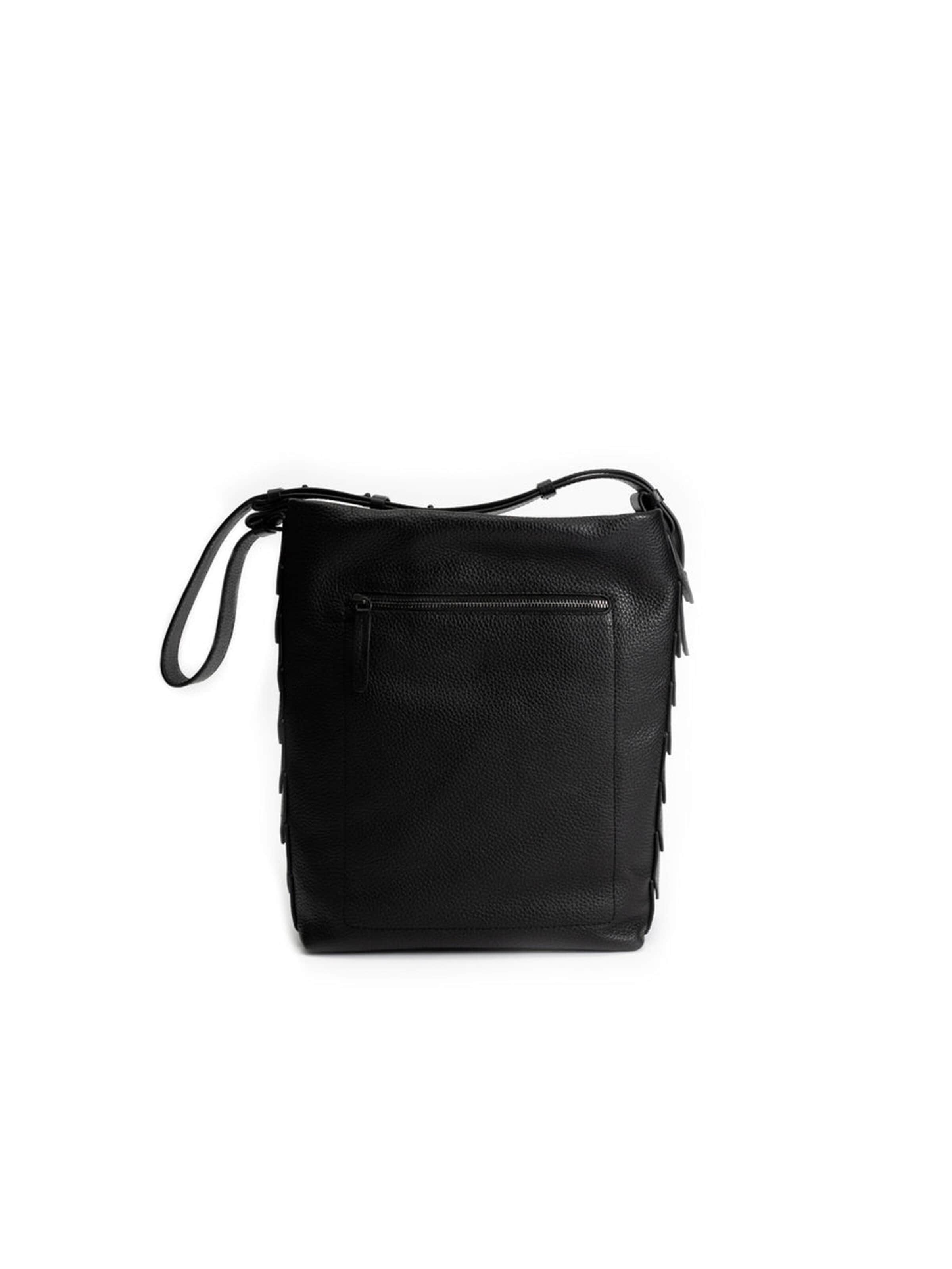 Clio Crossbody Bag 'PANDION GRAINED' in Black
