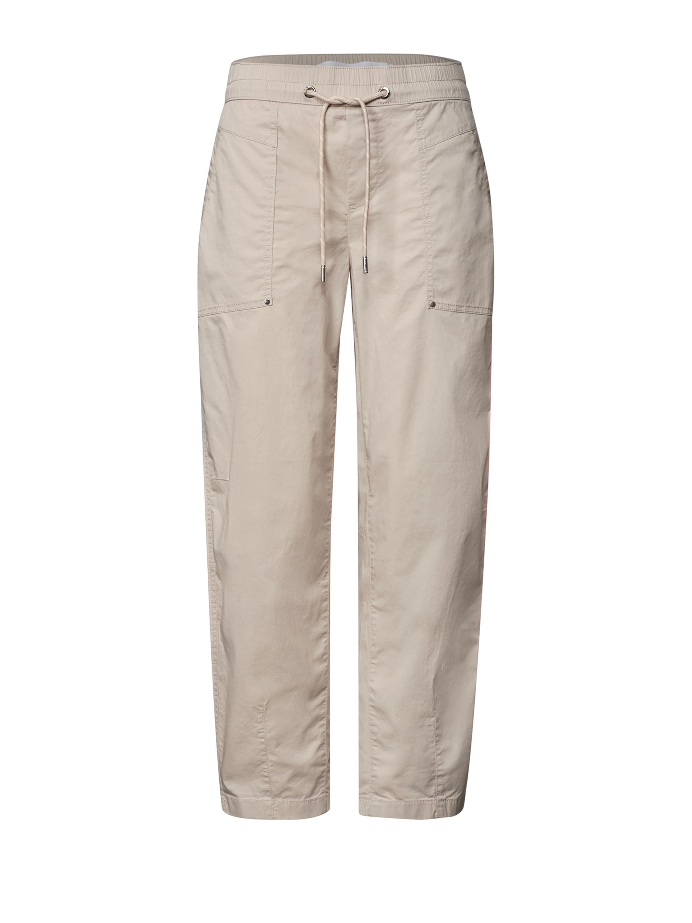 STREET ONE Barrel Pants in Beige: front