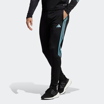 ADIDAS PERFORMANCE Slimfit Sportovní kalhoty 'Tiro' – černá