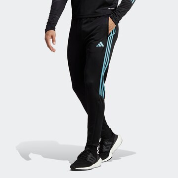 ADIDAS PERFORMANCESlimfit Sportske hlače 'Tiro' - crna boja