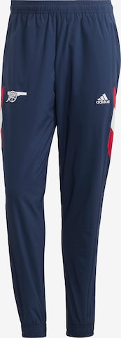 ADIDAS SPORTSWEAR Tapered Workout Pants 'FC Arsenal' in Blue: front