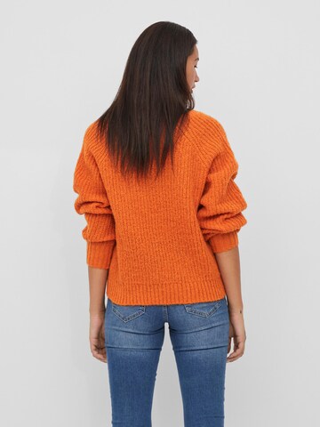 VILA Пуловер 'Chinti' в оранжево