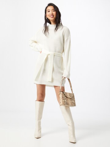 Missguided Knit dress in White