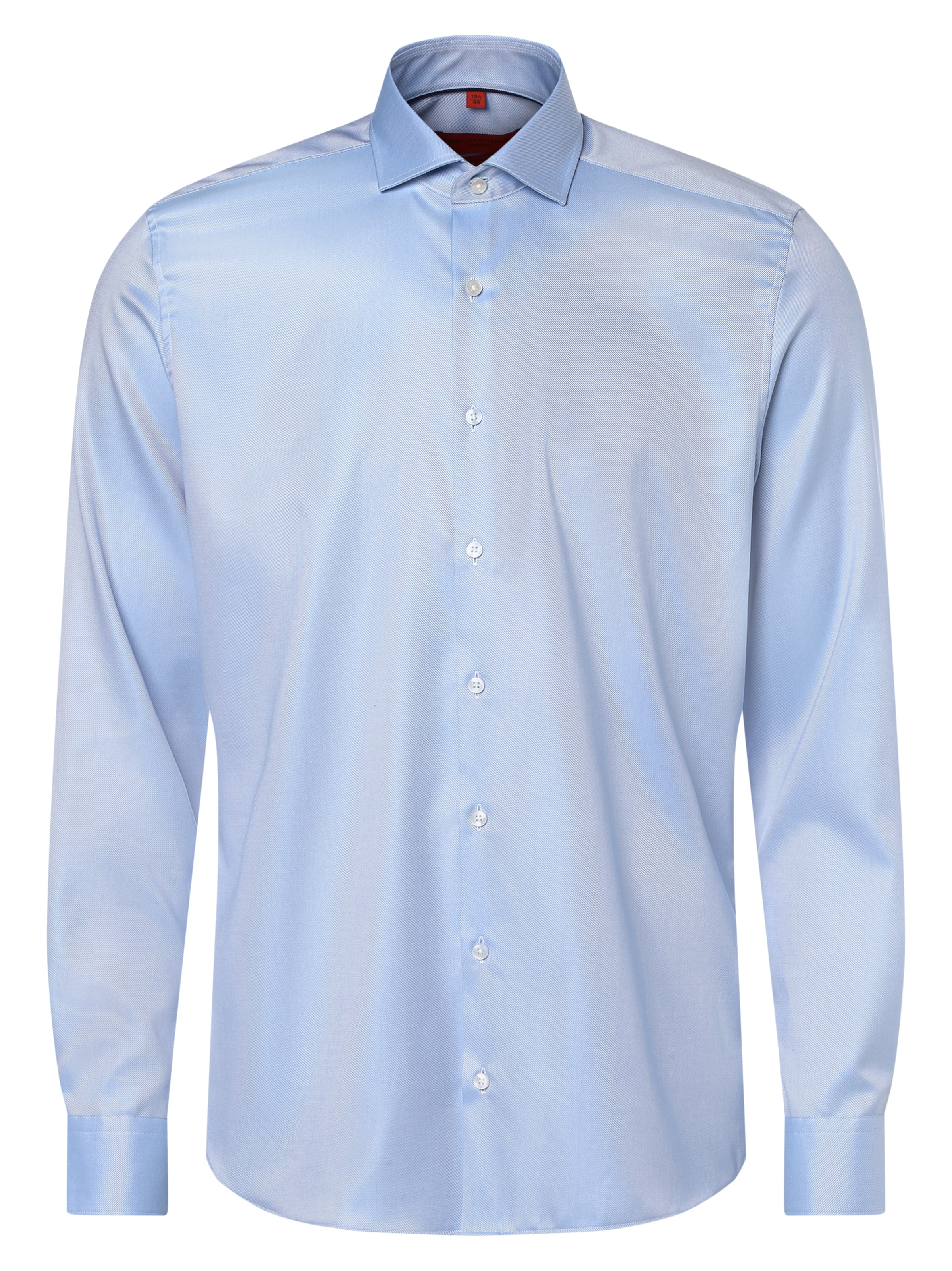 Finshley & Harding Slim Fit Hemd in Blau: Vorderseite