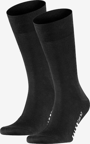 FALKE Socks in Black: front