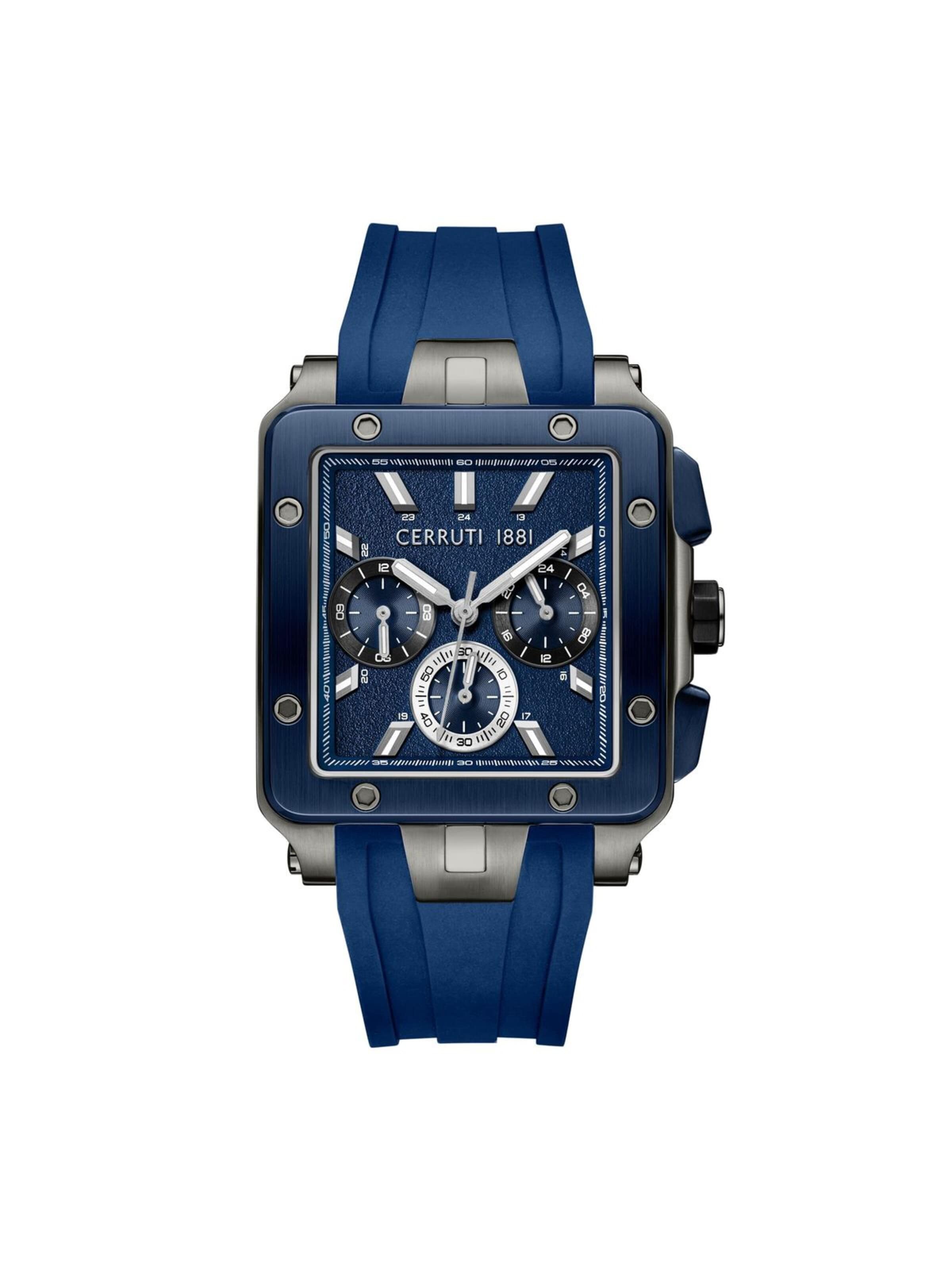 CERRUTI 1881 Analog watch 'Odissea' in Blue: front