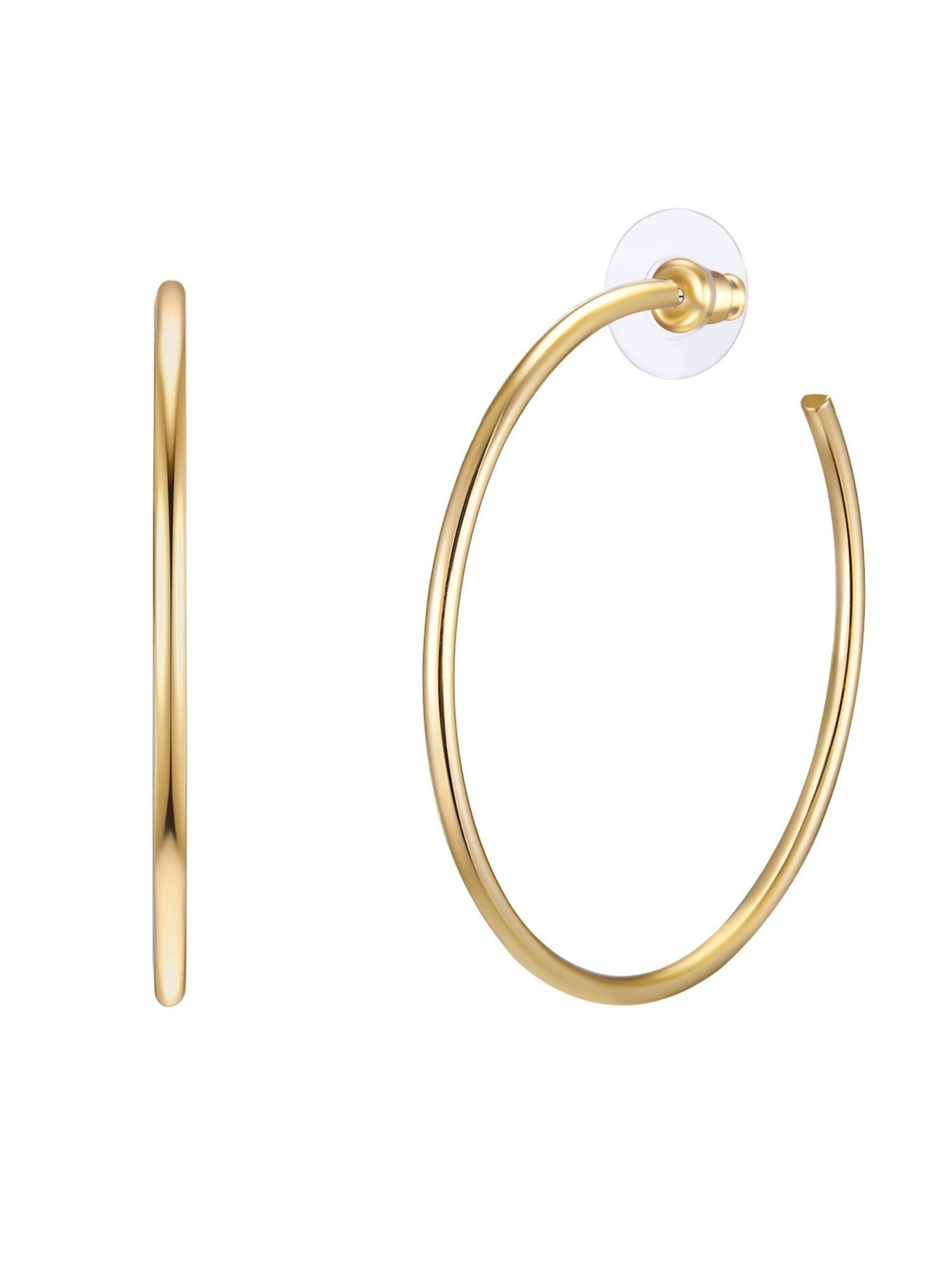 Boucles d'oreilles Lulu & Jane en or : devant