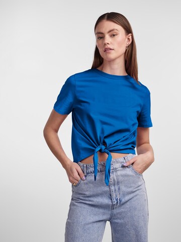 PIECES - Camiseta 'Tia' en azul: frente