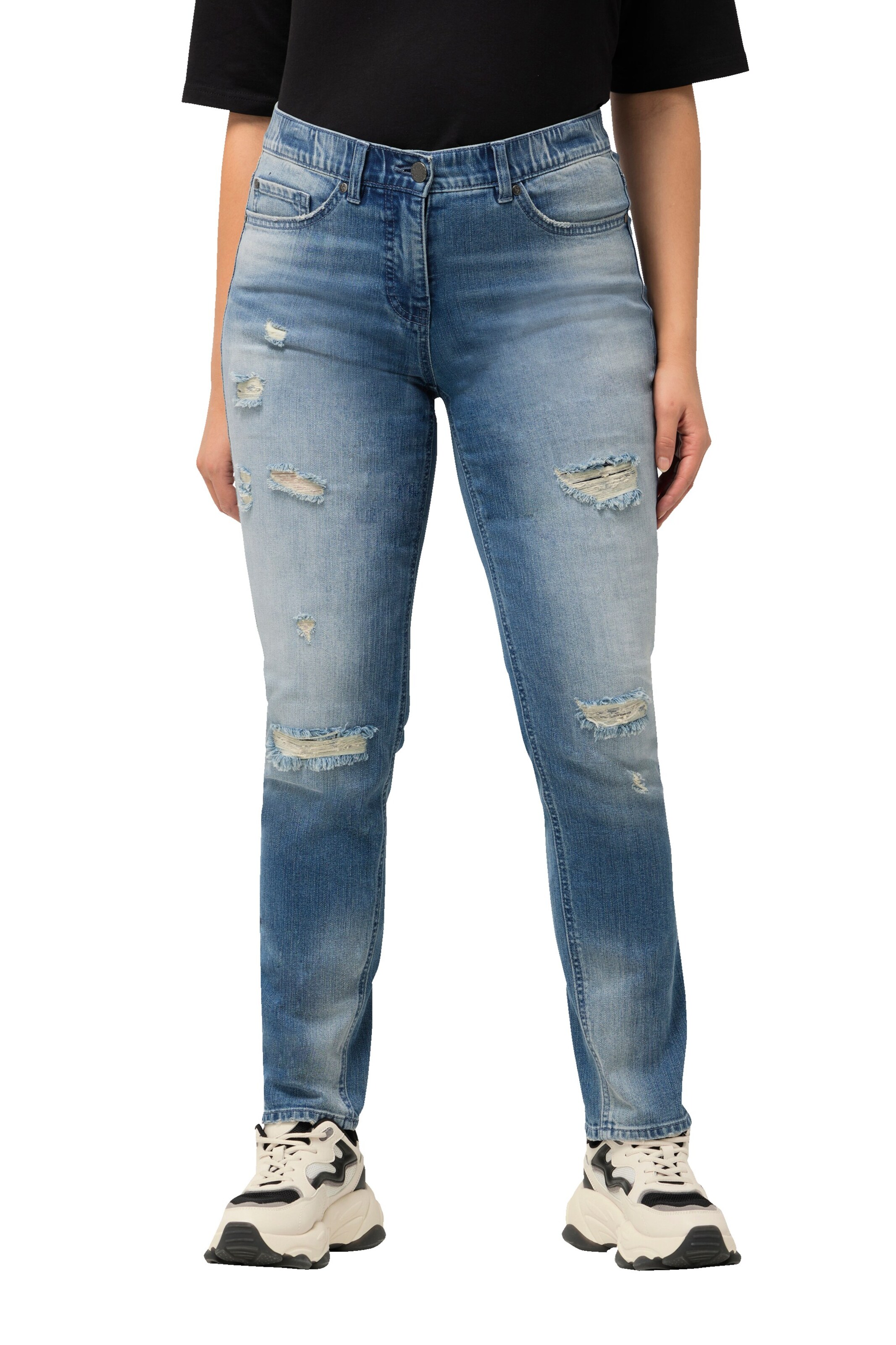 Ulla Popken Regular Jeans in Blau: Vorderseite