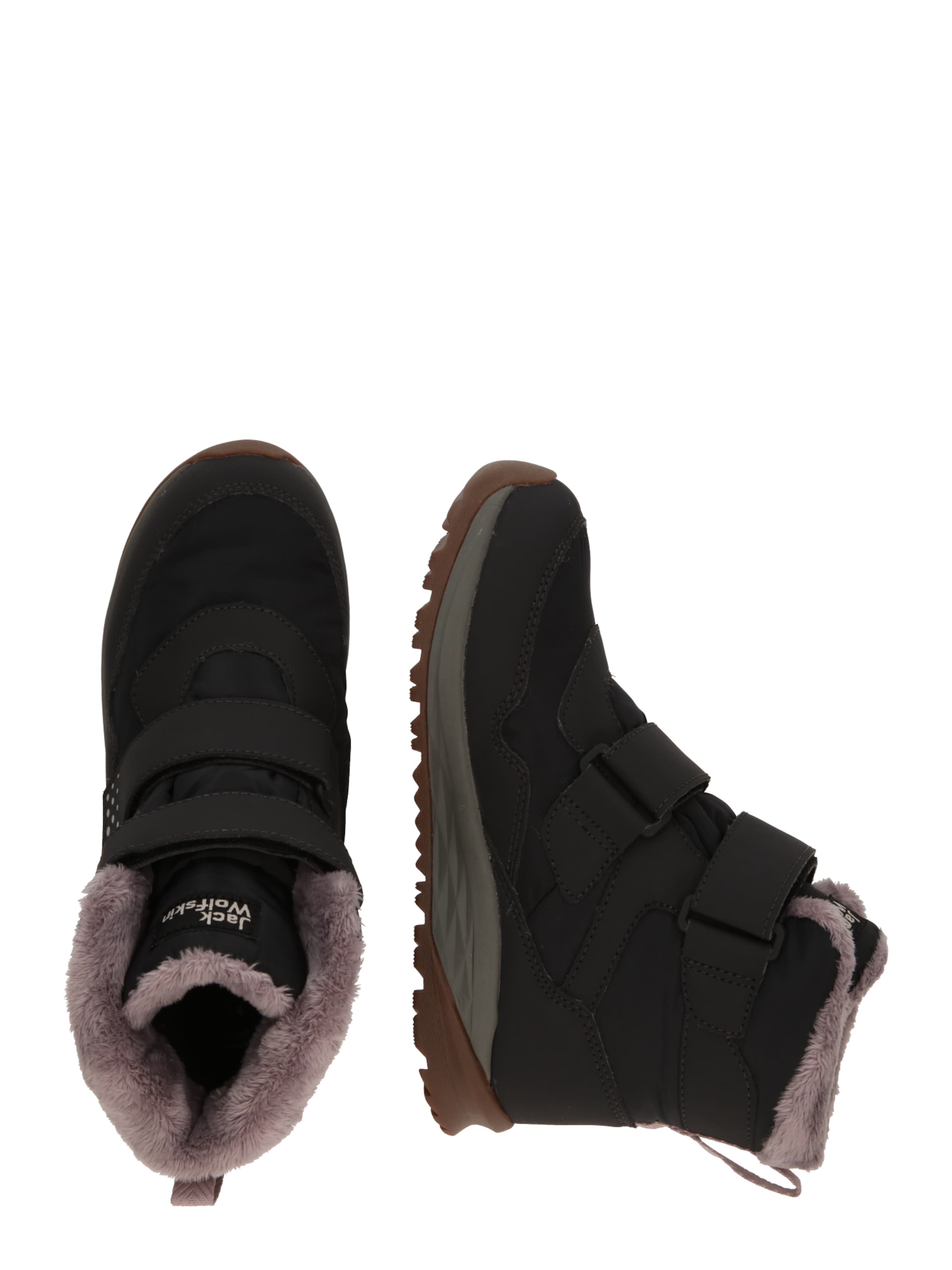 JACK WOLFSKIN Saapad 'Polar Bear', värv must