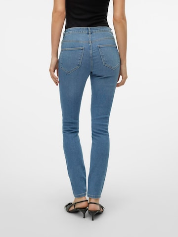VERO MODA Skinny Jeans 'VMELLY' in Blauw