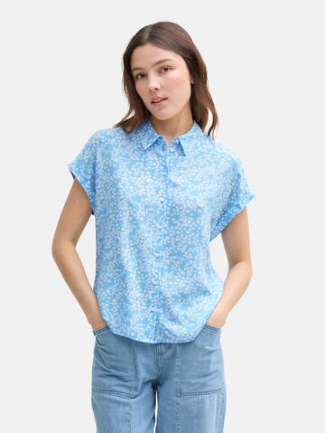 TOM TAILOR DENIM Blouse in Blue: front