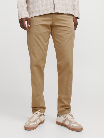 JACK & JONES Regular Chino trousers 'JPSTKane Barret' in Brown: front