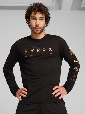PUMA - Camisa funcionais 'HYROX x PUMA Run Cloudspun' em preto