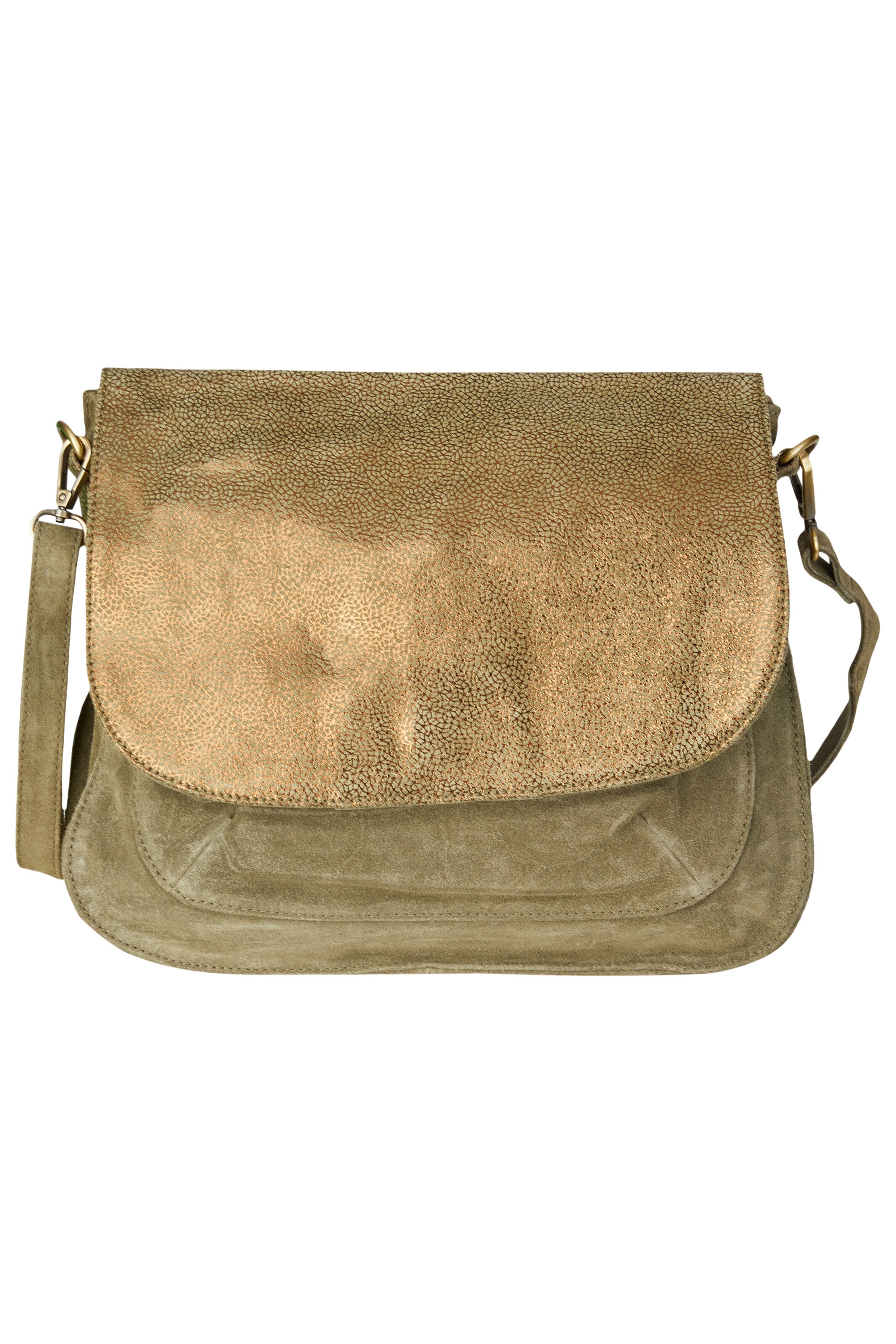 Curuba Schoudertas 'Fauna' in de kleur Goud / Kaki, Productweergave