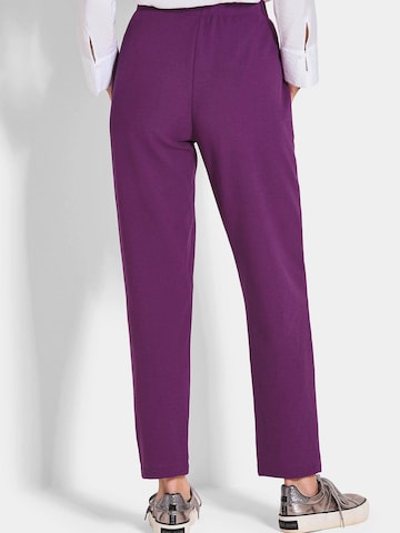 Goldner Slim fit Trousers 'Sara' in Purple
