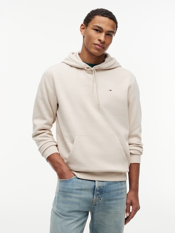 Tommy JeansSweater majica - bež boja: prednji dio