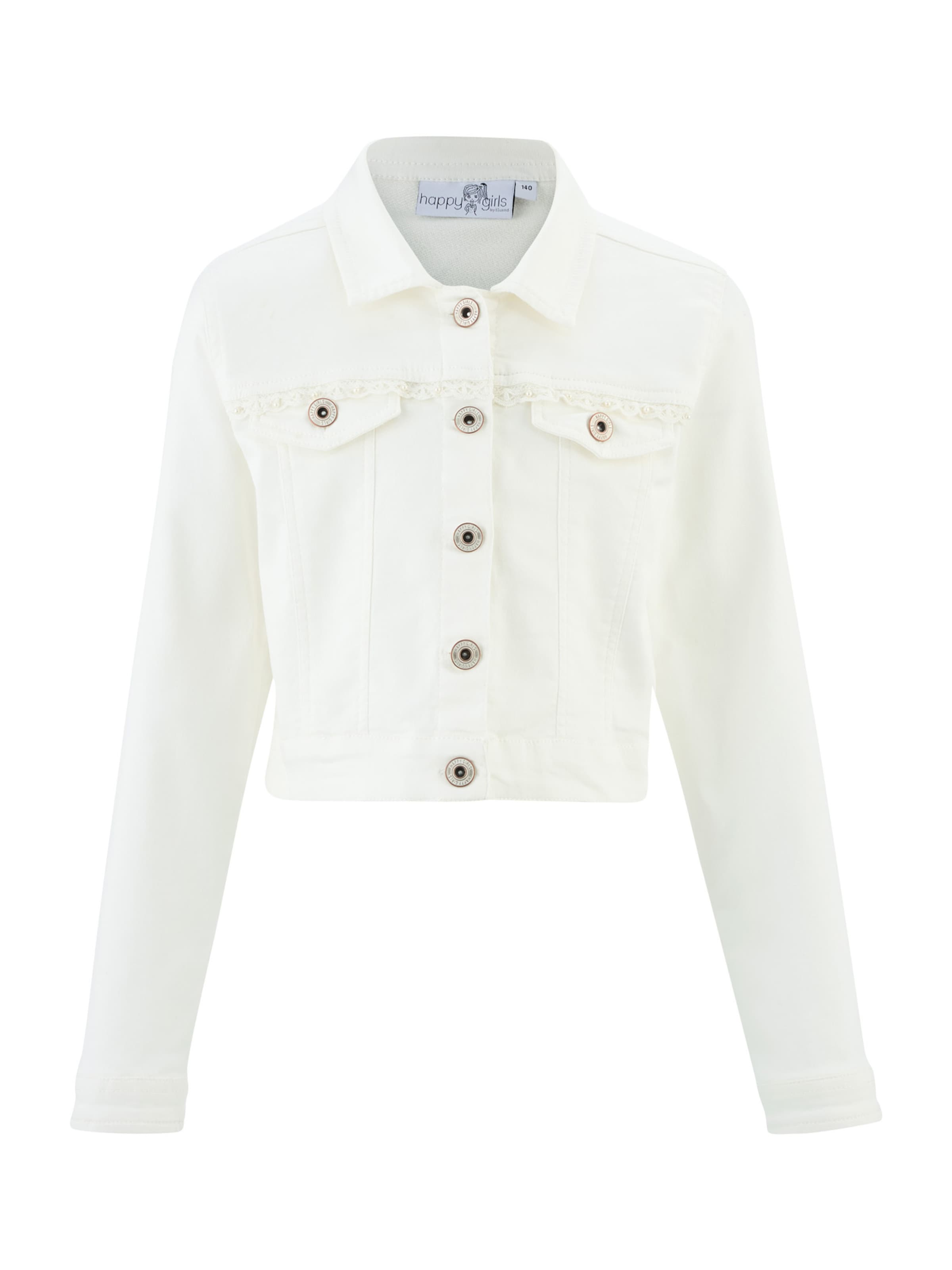 happy girls Prehodna jakna | bela barva: sprednja stran