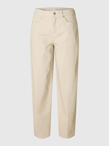 SELECTED Regular Jeans in Wit: voorkant