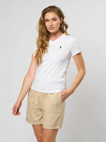 U.S. POLO ASSN. Shirt in Wit: voorkant