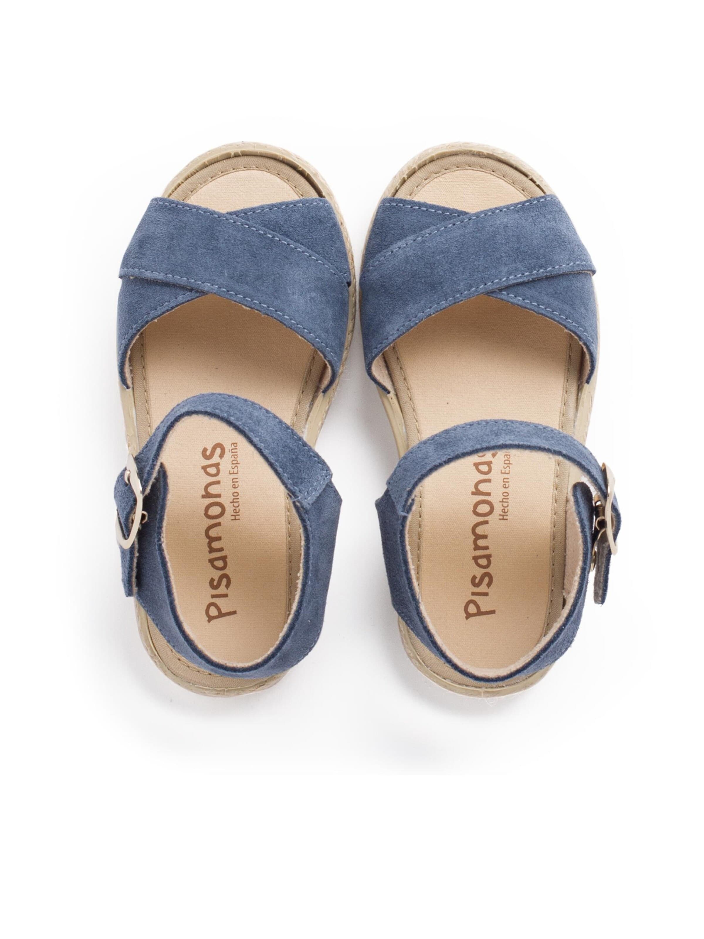 Pisamonas - Sandália em azul