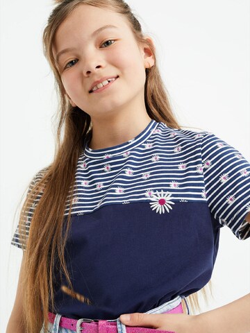WE Fashion Тениска в синьо