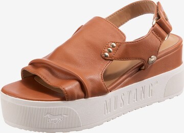 MUSTANG Sandal i brun: framsida