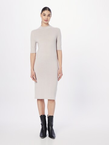 Calvin Klein Gebreide jurk in Beige: voorkant