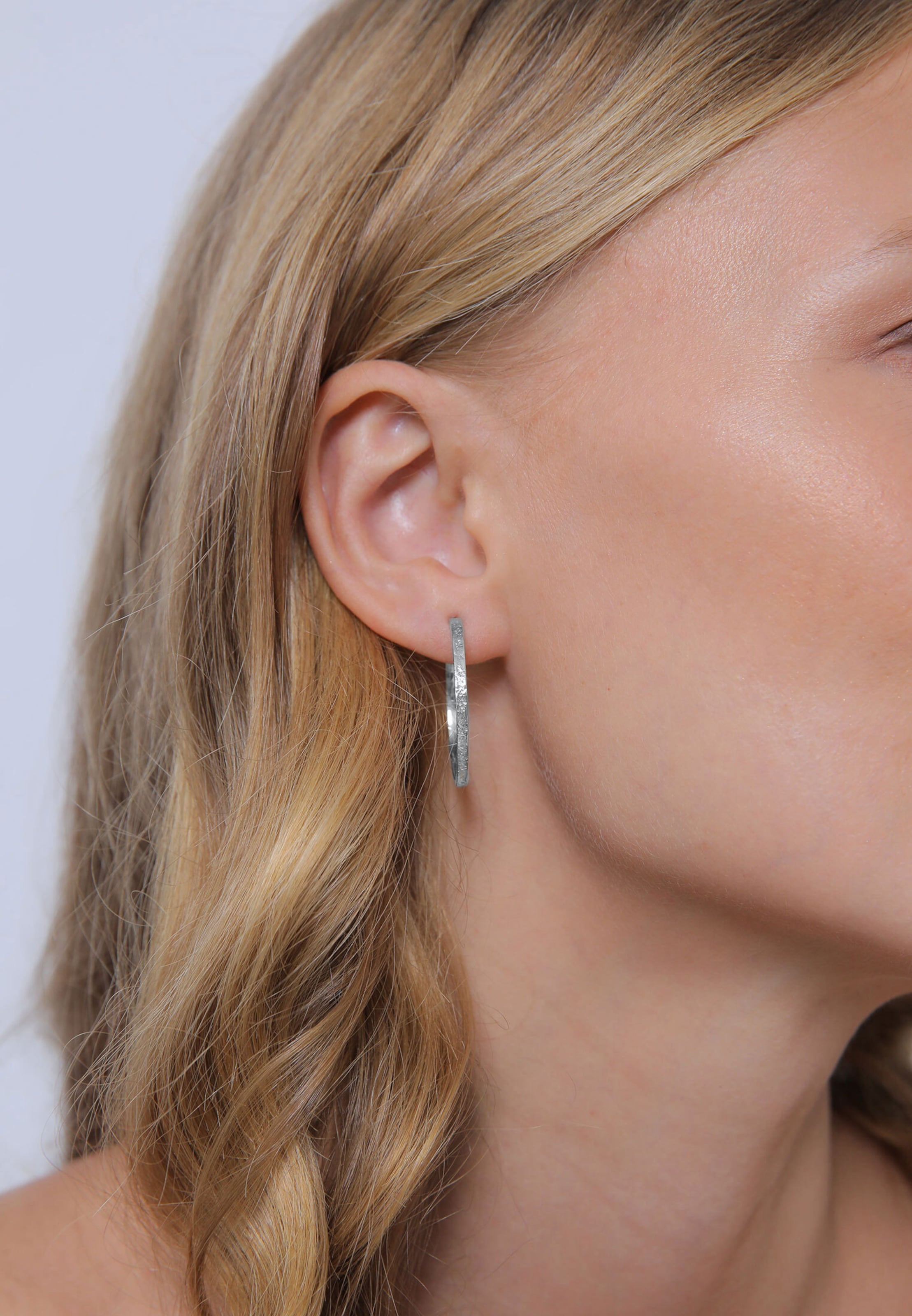 ELLI Náušnice - Strieborná: predná strana