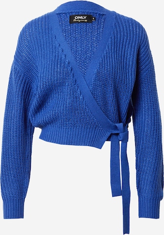 ONLY Knit cardigan 'BREDA' in Blue: front