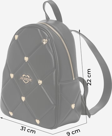 Love Moschino Rucksack 'JEWEL HEART' in Schwarz