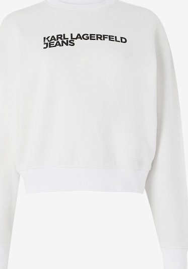 KARL LAGERFELD JEANS Collegepaita 'ESSENTIAL' värissä musta / valkoinen, Tuotenäkymä