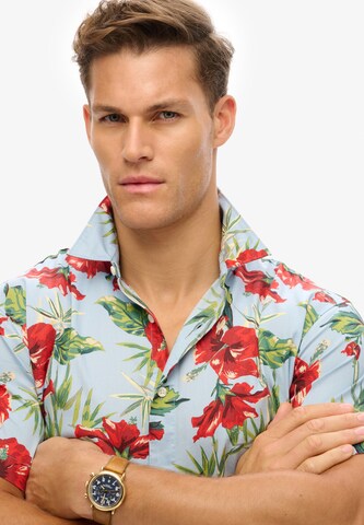 Fit confort Chemise 'Hawaiian' Superdry en bleu