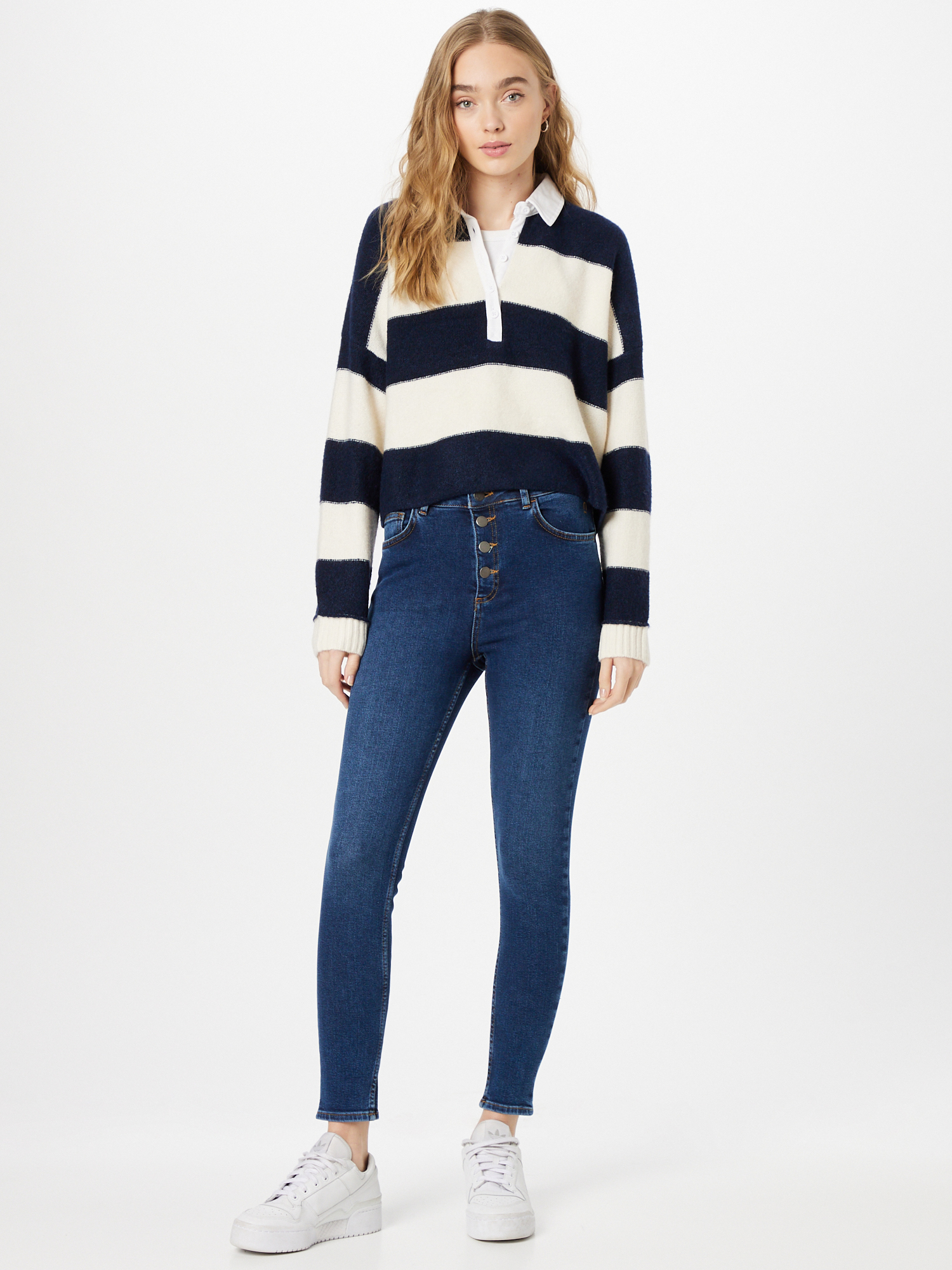 Abbigliamento Skinny fit NU-IN Jeans in Blu Scuro 