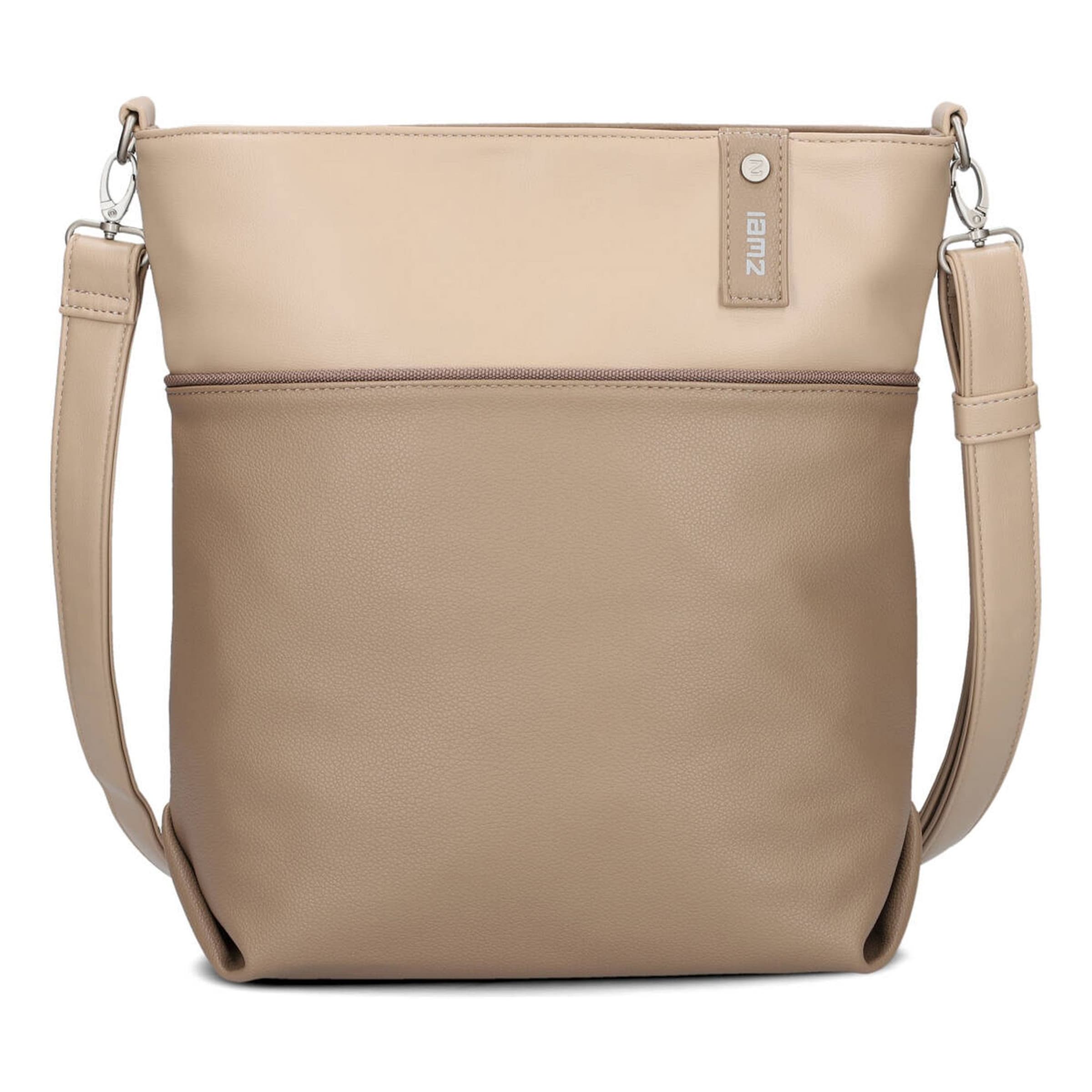 ZWEI Schoudertas 'Jana J12' in Beige: voorkant