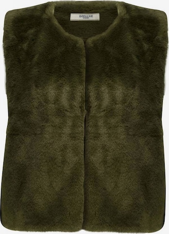 Gilet 'Fuzzy' Deeluxe en vert : devant