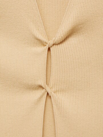 MANGO Gebreide top 'CHACHI' in Beige