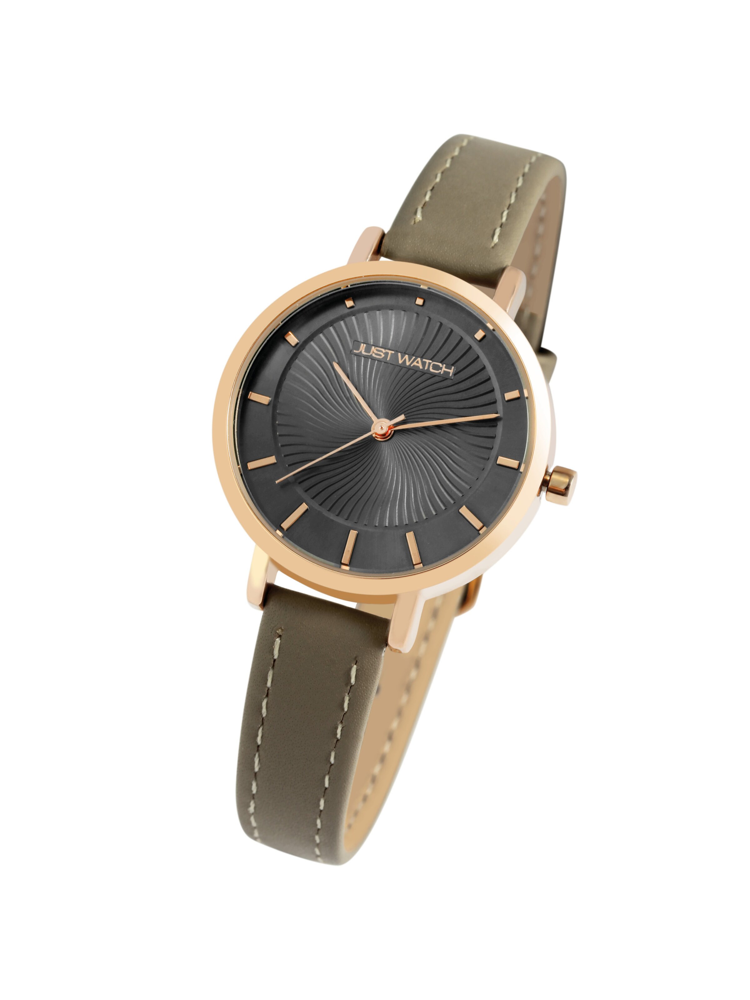 Just Watch Analog Watch 'Skylar, Mineralglas' in Grey