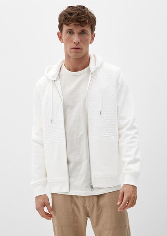 s.Oliver Sweat jacket in White: front
