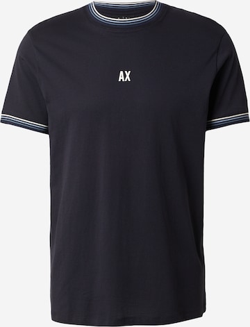 T-Shirt ARMANI EXCHANGE en bleu : devant