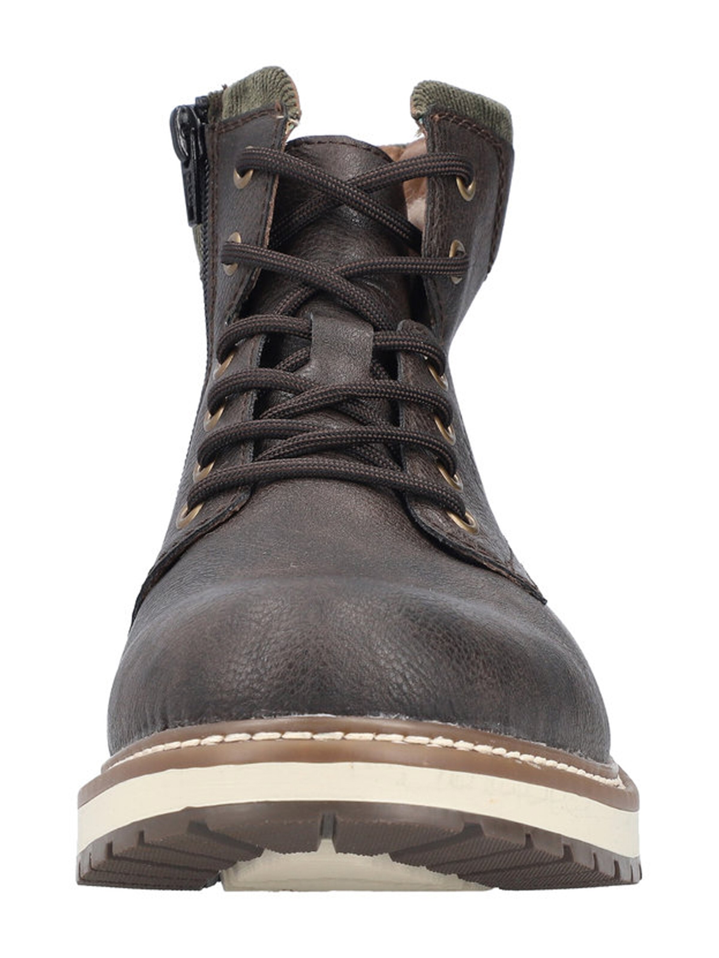 Bocanci cu șireturi de la Rieker pe maro