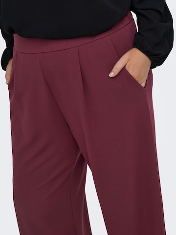 Wide Leg Pantalon à pince 'CARSTILLA' ONLY Carmakoma en rouge