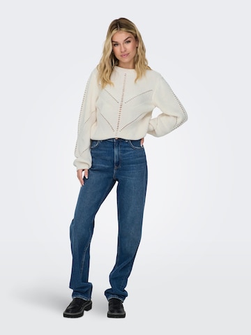 Pull-over 'ELLA' ONLY en blanc