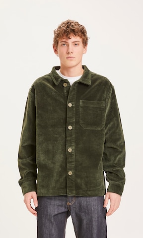 KnowledgeCotton ApparelPrijelazna jakna 'Pine' - zelena boja: prednji dio