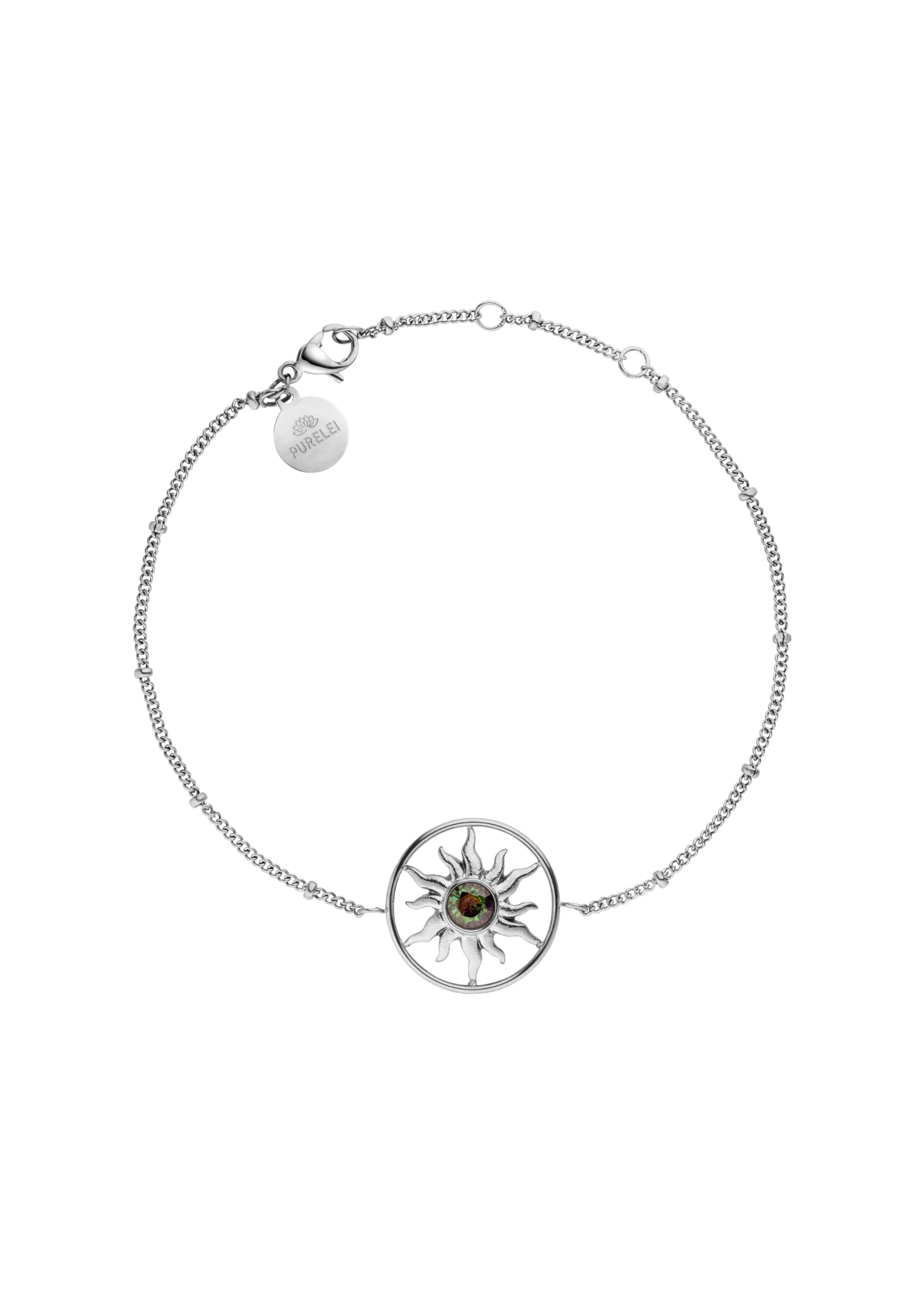 PURELEI Bracelet 'Luana Coin' in Silver: front