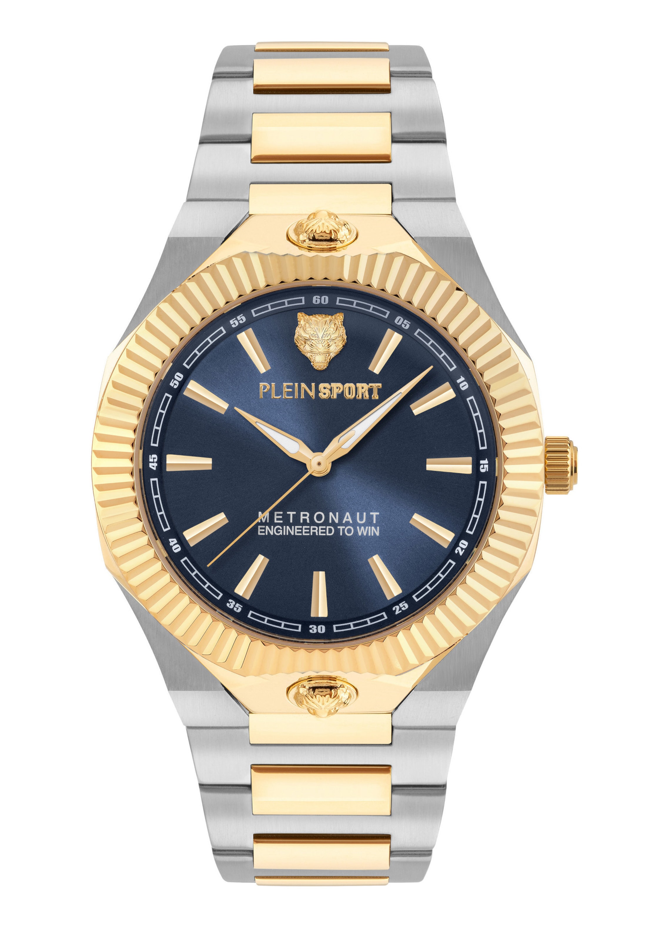 Plein Sport Analog watch 'METRONAUT 42 MM' in Blue / Gold / Silver, Item view